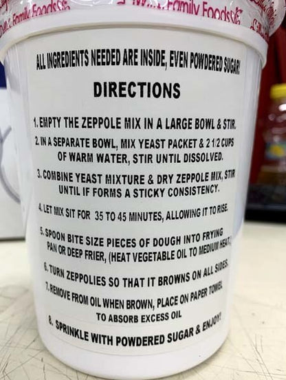 NYC Zeppole Mix - 1.25 lbs