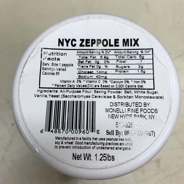 NYC Zeppole Mix - 1.25 lbs