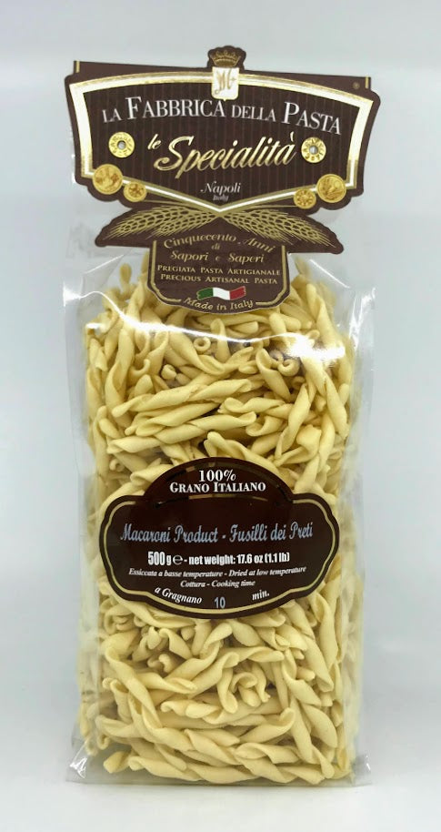 La Pasta Della Fabbrica Di Gragnano - Fusilli Dei Preti - 500g (17.6oz)