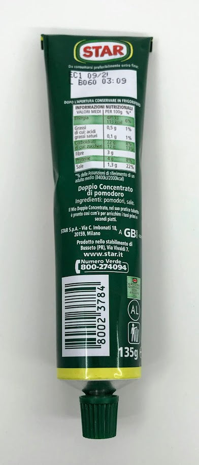 Star - Doppio Concentrato Tomato Paste - 135g