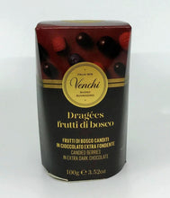 Venchi - Dragees Forest Berries in Extra Dark Chocolate - 100g (3.52 oz)