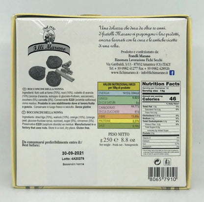 Fratelli Marano - Bocconini - Fichi Farcito Con Noci - 250g (8.8 oz)