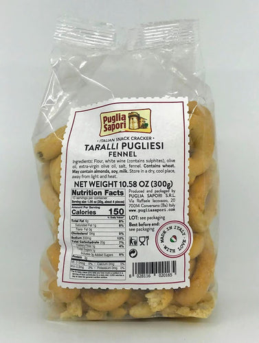 Puglia Sapori - Taralli With Fennel - 300g (10.58 oz)