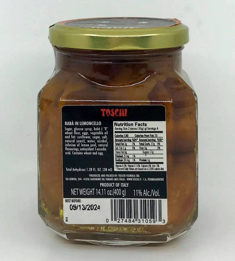 Toschi - Mini Baba Al Lemoncello - 400g (14.11 oz)