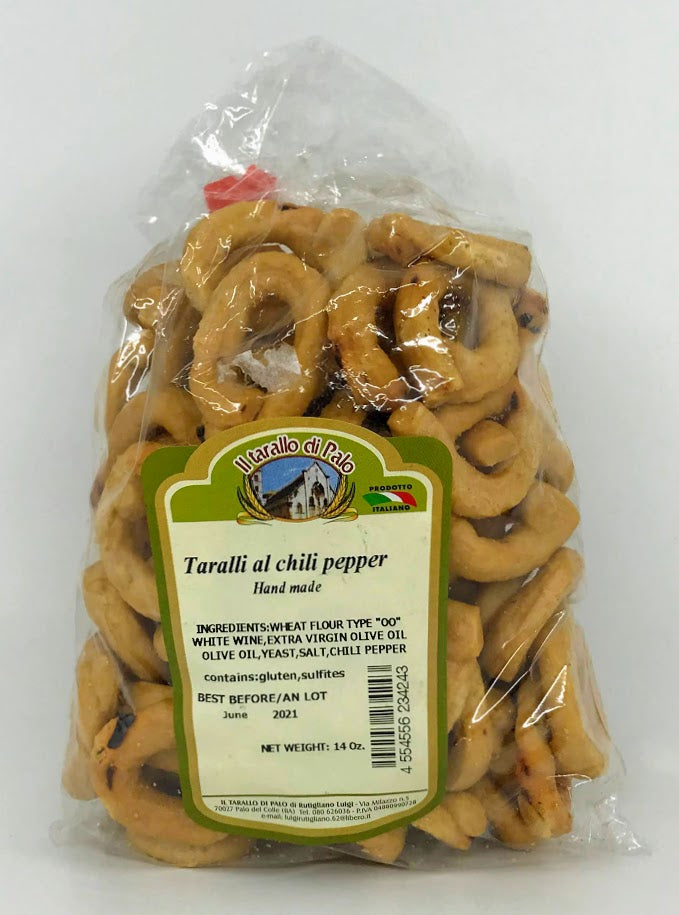 Il Tarallo Di Palo - Taralli Al Chilii Pepper - 14 oz