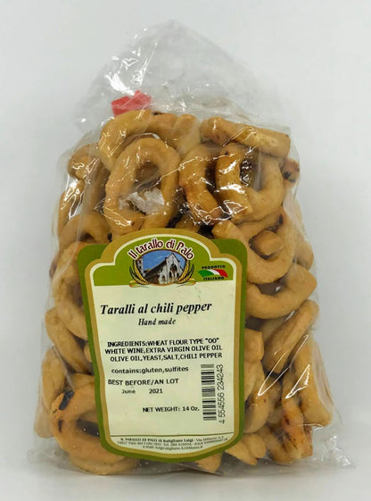 Il Tarallo Di Palo - Taralli Al Chilii Pepper - 14 oz