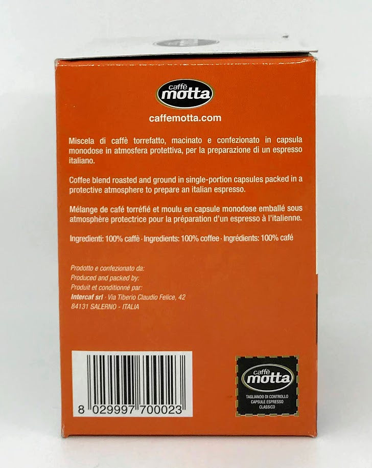 Motta Classico Capsules - 10/Bag - Compatible with Nespresso® Machines