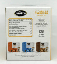 Caffe Motta - Espresso Arabica Nespresso Capsules (10 Capsules)