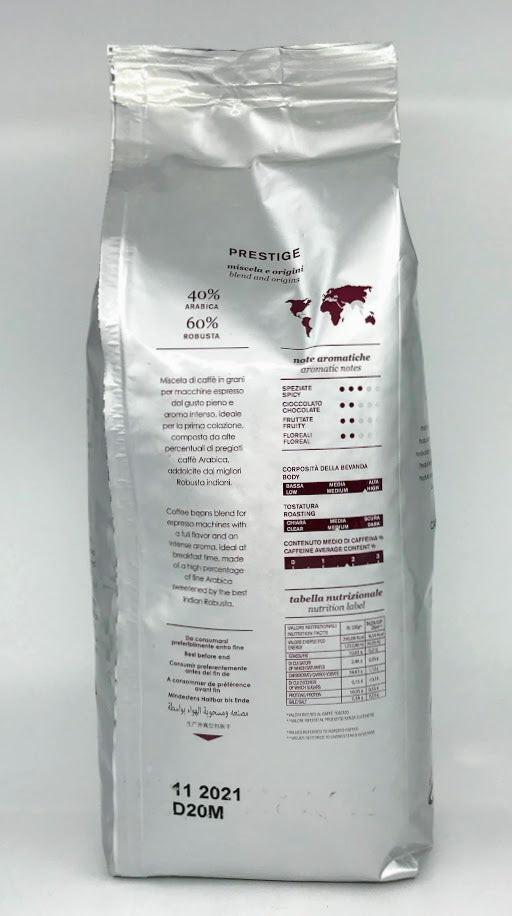 Mauro Prestige Espresso Beans 2.2 lb Bags