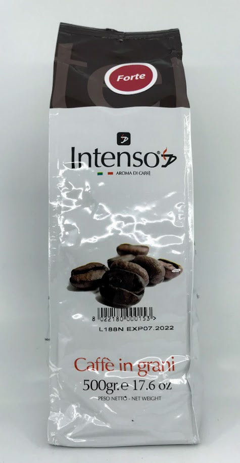 Intenso - Forte - Whole Bean Espresso Coffee - 1.1 lb Bag (500g)