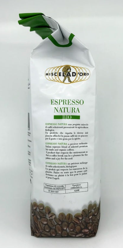 Miscela d'Oro Natura Organic Espresso Beans Bag