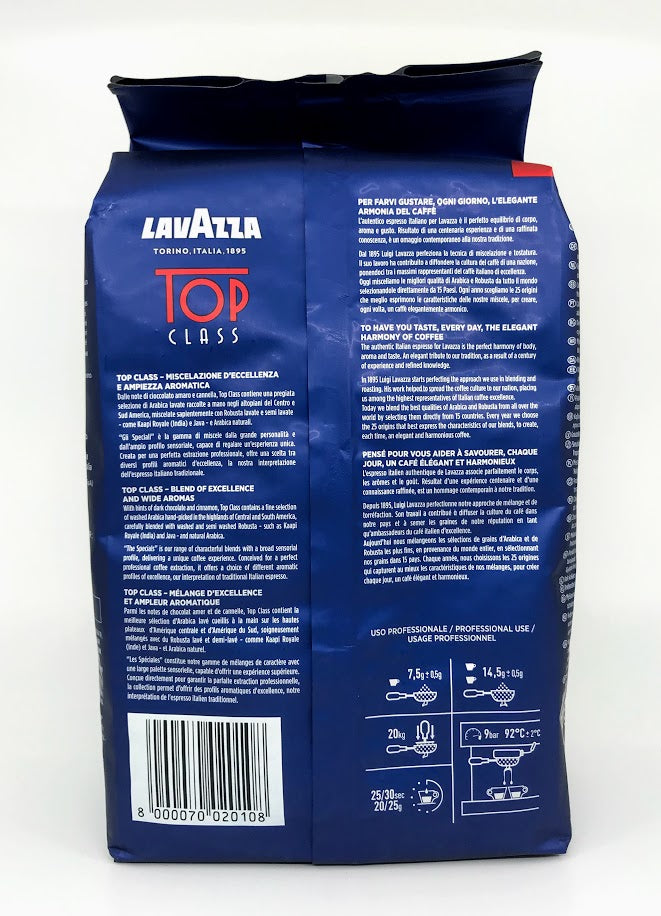 Lavazza Top Class Espresso Whole Beans Bag