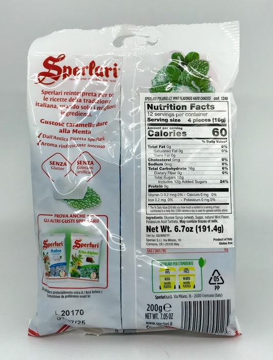 Sperlari - Polaris - Caramelle Alla Menta - 200g (7.05 oz)