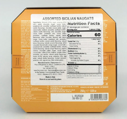 Fiasconaro - Torroncini Siciliani Assortiti - Morbidi - 250g (8.8 oz)