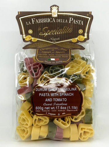 La Fabbrica Della Pasta Di Gragnano - Cuori Tricolori - 500g (17.6 oz)