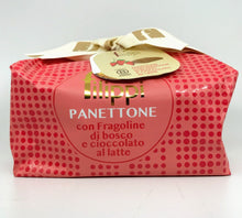 Filippi - Panettone con Fragoline Di Bosco e Cioccolato al Latte - 1000g (2.2lb)