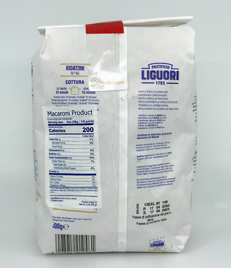 Liguori - Rigatoni #46 - 500g (1.1lb)