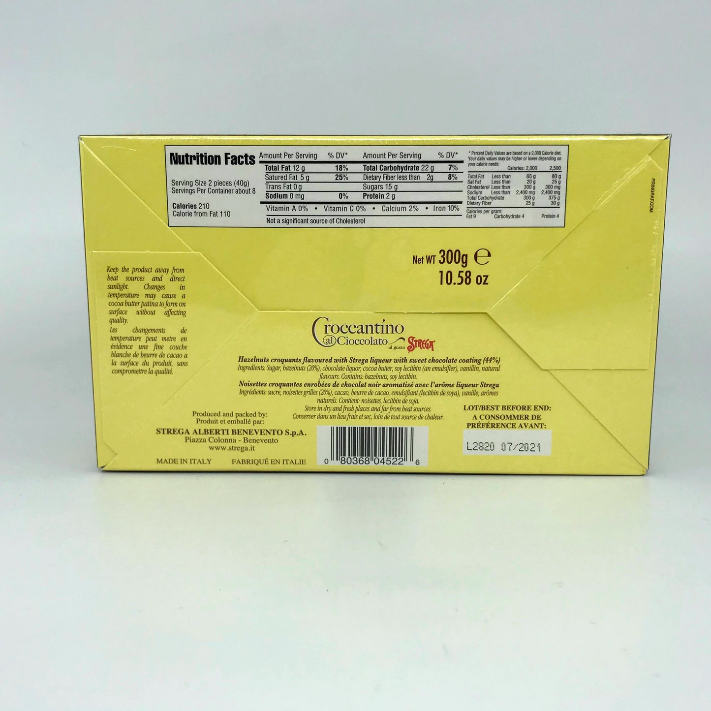 Alberti - Croccantino Al Cioccolato Strega - 300g (10.58oz)