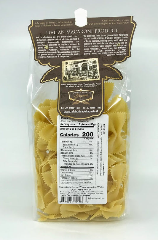La Fabbrica Della Pasta Di Gragnano - Le Farfalle Giganti - 500g (17.06 oz)