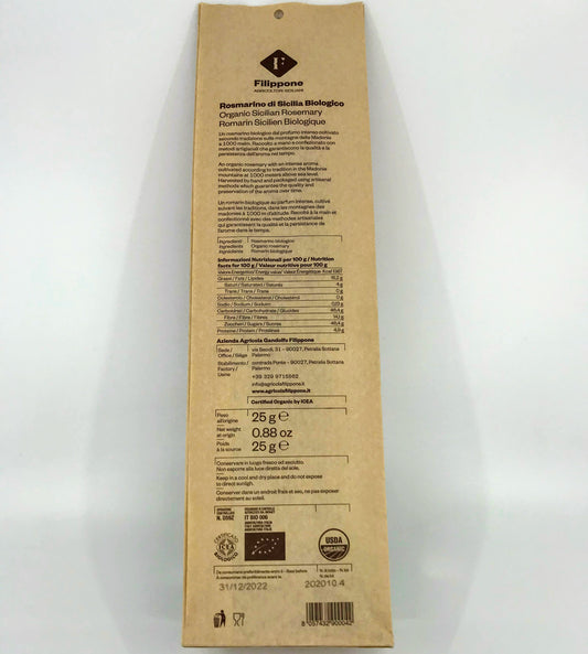 Filippone - Rosmarino di Sicilia - Organic - 25g (.88oz)