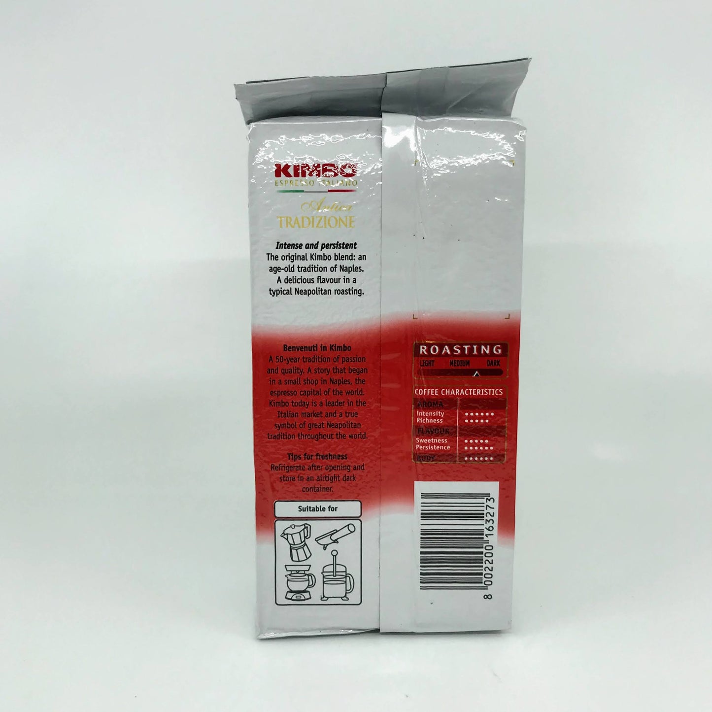 Kimbo - Antica Tradizione - Ground Coffee Brick - 250g (Dark Roast) (8.8oz)