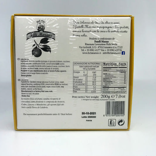 Fratelli Marano - Candied Orange - Covered With Dark Chocolate - 200g (7.0oz)