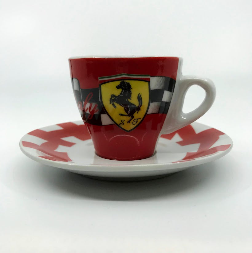 Ferrari - Espresso Cups & Saucers - Set of 6