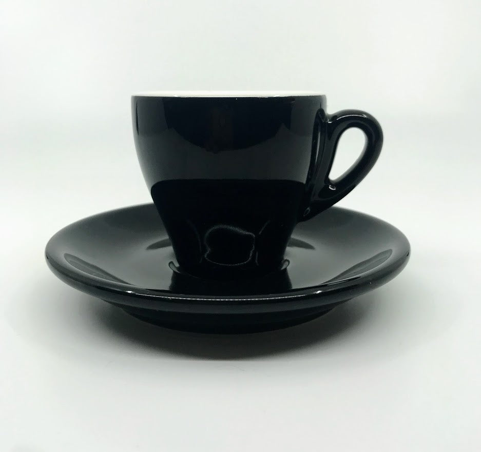 Nuova Point - Milano - Espresso Cups & Saucers - Set of 6 - Black – Cerini  Coffee & Gifts