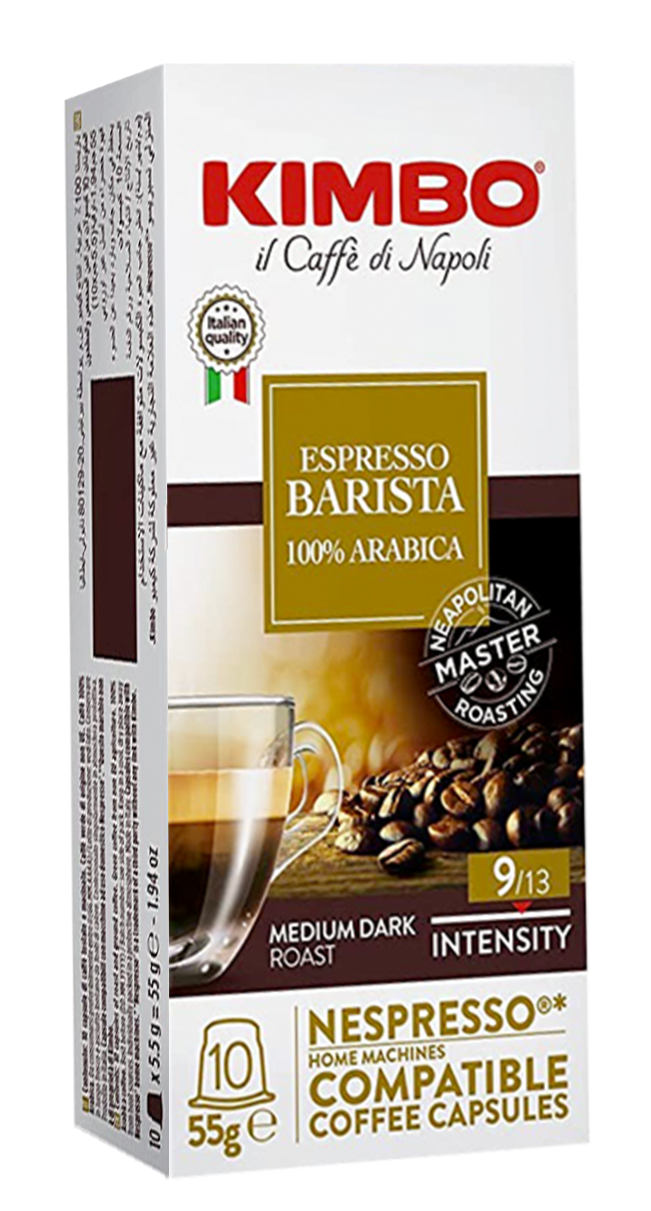 Kimbo Barista (#9) - Espresso Capsules - 10 Capsules - Compatible with Nespresso® Machines