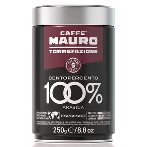Caffe Mauro - Centopercento 100% Arabica - Moka - Can 250gr (8.8oz)