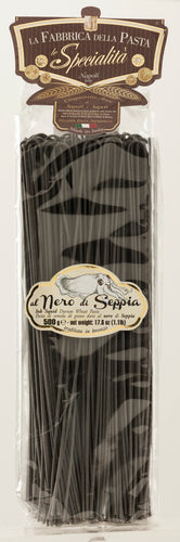 La Fabbrica Della Pasta Le Specialita` - Spaghetti Al Nero Di Seppia - 500g (17.6 oz)