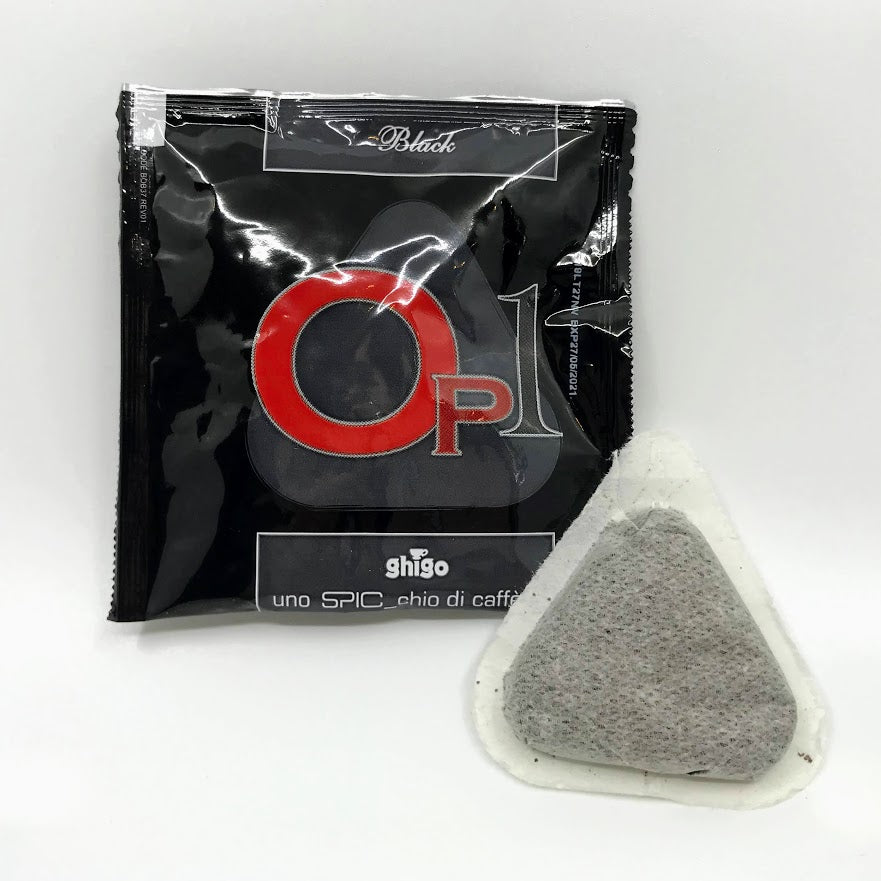 Caffe Ghigo - Op1 (Black) - Pods -150 pods (7.5g) (NO LONGER AVAILABLE)