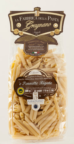 La Fabbrica Della Pasta Di Gragnano - Pennette Rigate - 500g (17.6 oz)