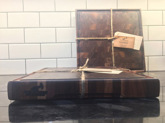 Handmade Walnut End Grain Butcher Block (12" x 12" x 1.5") by Phil Bene
