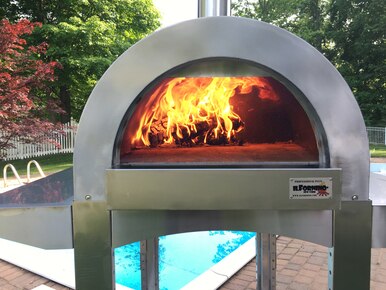 Professional Plus ilFornino ® Wood Fired Pizza Oven - Adjustable Height- One Flat Cooking Surface™