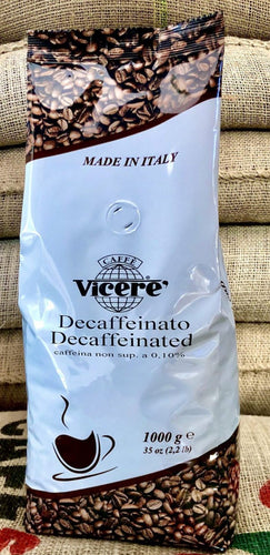 Caffe Vicere - Decaf - Espresso Whole Beans - 2.2lb Bag