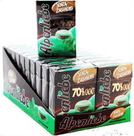 Alpenliebe - 70% Cacao - Gusto Mint - Hard Candy - 1 Pack