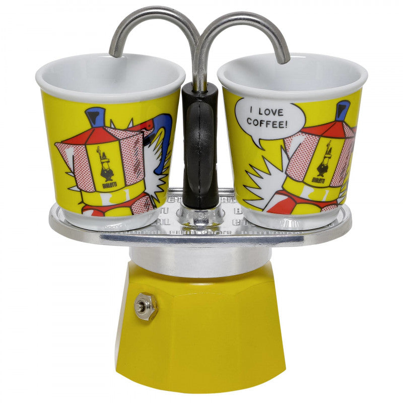 Bialetti - Set Mini Express 2 Cup pot with 2 cups (LICHTENSTEIN)