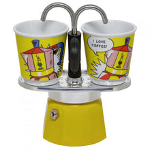 Bialetti - Set Mini Express 2 Cup pot with 2 cups (LICHTENSTEIN)