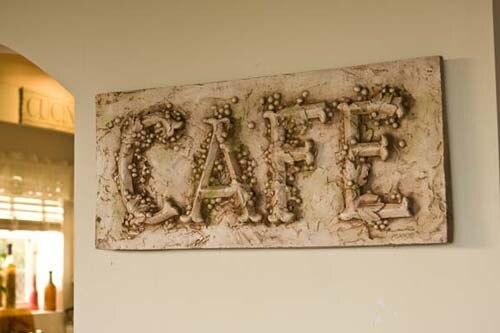 Cafe (3 feet) - Wall Plaque