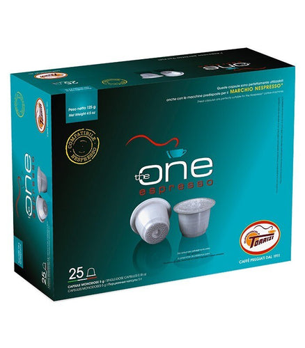 Torrisi Espresso Capsules - Box of 25 - Compatible with Nespresso® Machines