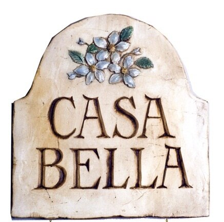 Casa bella blue flowers  - Wall Plaque