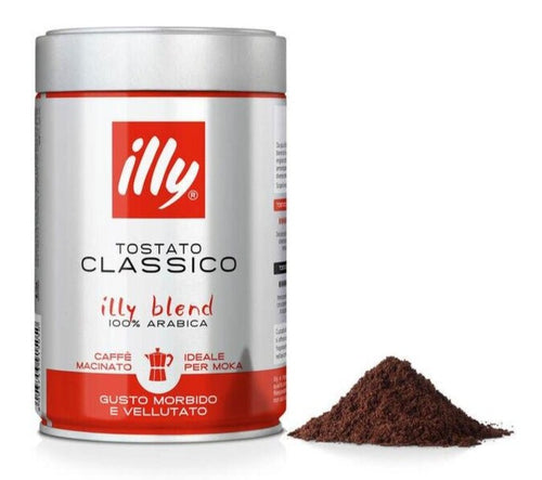 illy - Espresso Coffee Ground for Moka Pot - 8.8oz Can