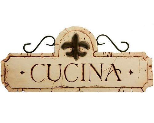 Cucina with Iron Accent - Wall Plaque