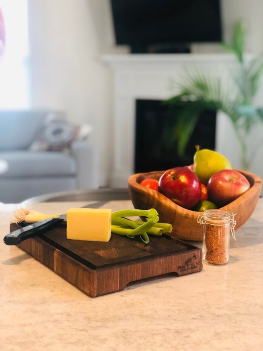 Handmade Walnut End Grain Butcher Block (12" x 8" x 1.5") by Phil Bene