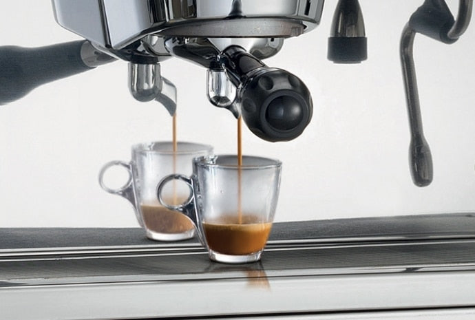 Faema E98 2 Group Automatic Commercial Espresso Machine (Black / Stainless)