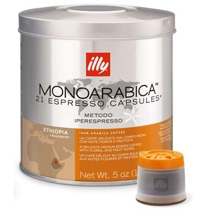 illy Iperespresso Capsules - Monoarabica - Ethiopia - 21 Capsules