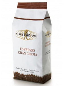 Miscela d'Oro Gran Crema Espresso Whole Beans 2.2 lb Bags