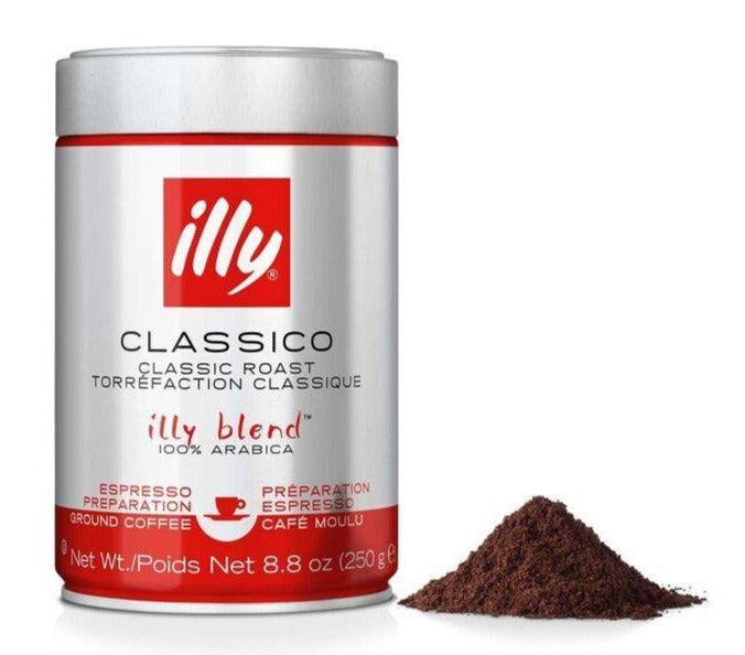 illy, Fine Ground Espresso Coffee, Medium Roast, 8.8oz Can