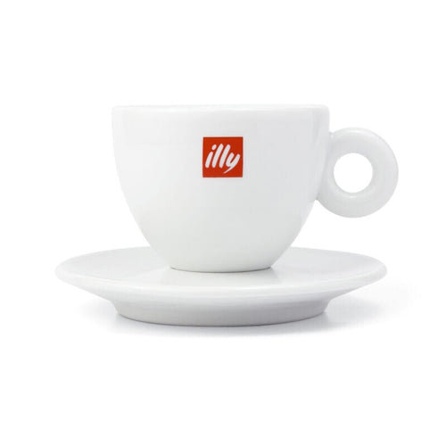 illy logo Cappuccino Cup & Saucer (6oz)